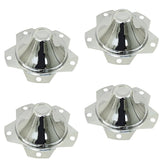 Vw 5 Lug Chrome Center Wheel Cap, Fits All Wheels With 6 - 1/2" Hole, Set Of 4 - Moore Parts