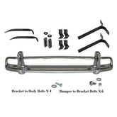 Vw Bug 1955 - 67 Front Bumper Kit With All Brackets, Hardware, Seals - Moore Parts