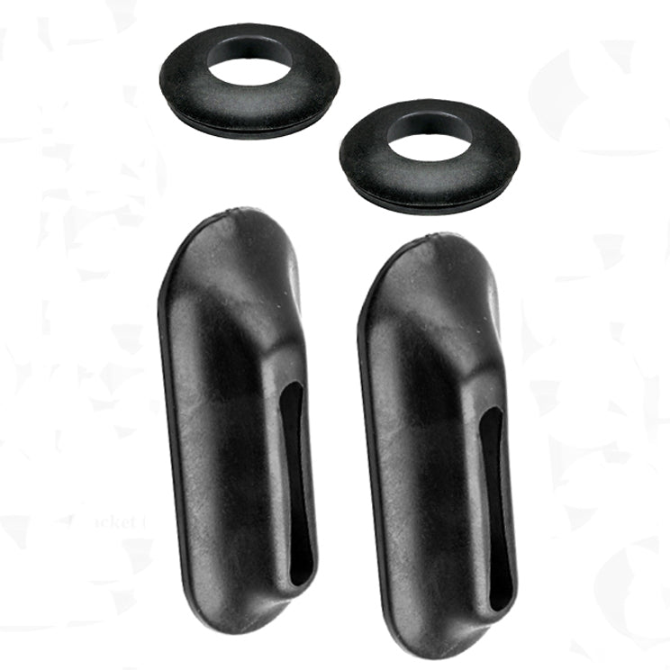 Vw Bug 1955 - 67 Rear Bumper Kit With All Brackets, Hardware, Seals - Moore Parts
