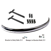 Vw Bug 1955 - 67 Rear Cal Bumper Blade Kit With Brackets, Hardware, Seals - Moore Parts
