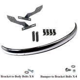 Vw Bug 1968 - 73 Rear Early Blade Bumper Kit W/Conversion Brackets, Cal - Moore Parts
