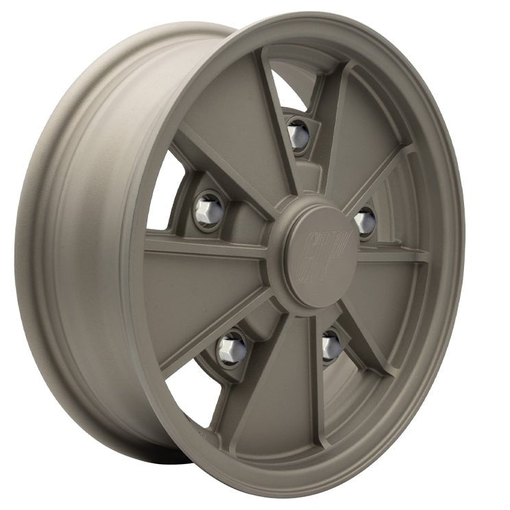 Vw Bug 5 Lug Wheel Package Bronze GTV 2 Empi BRM 15" X 5" & 6.5" Rims, Chrome Lugs - Moore Parts