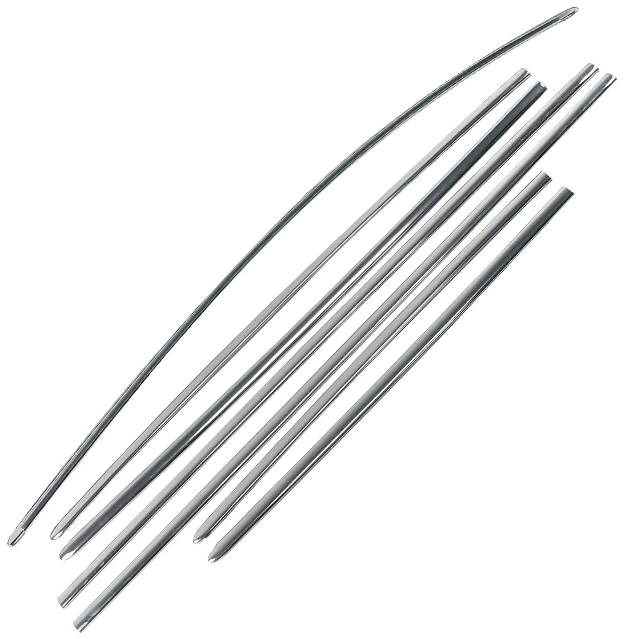 Vw Bug Aluminum Outside Molding Kit With Clips For Type 1 Beetle 1953 - 62 - Moore Parts
