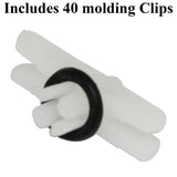 Vw Bug Aluminum Outside Molding Kit With Clips For Type 1 Beetle 1968 - 79 - Moore Parts