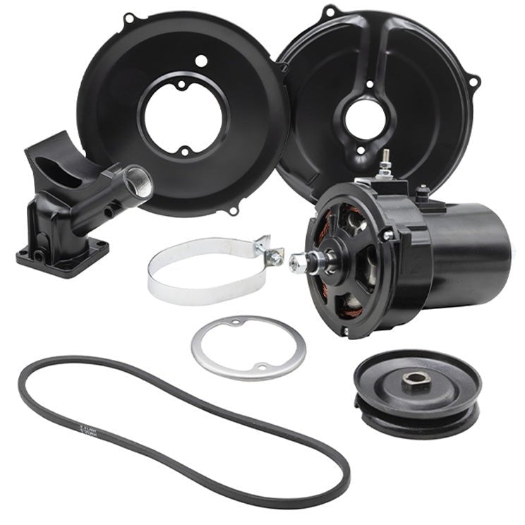 Vw Bug Black Alternator Kit 12 Volt 90+ Amp For Air - Cooled Volkswagen. Empi 9488 - Moore Parts