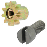 Vw Bug Brake Adjusting Screw With Star. Beetle, Ghia 1958 - 64, Bus 1950 - 55, Each - Moore Parts