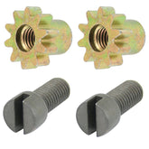 Vw Bug Brake Adjusting Screw With Star. Beetle, Ghia 1958 - 64, Bus 1950 - 55, Pair - Moore Parts