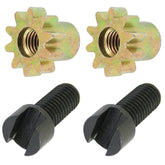 Vw Bug Brake Adjusting Screw W/Star. Beetle, Ghia 1965 - 79, Type 3 1964 - 73, Pair - Moore Parts