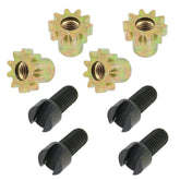 Vw Bug Brake Adjusting Screw W/Star. Beetle, Ghia 1965 - 79, Type 3 1964 - 73, Set4 - Moore Parts