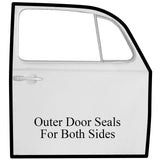 Vw Bug Door Rubber F/Roll Up Window, U Channels, Door & Vent Seals 1965 - 6/1968 - Moore Parts