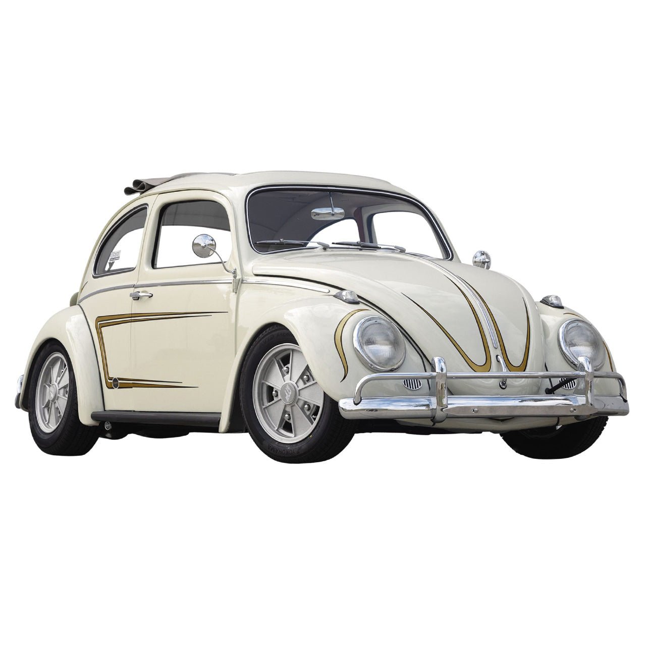 Vw Bug EMPI GTV C - Stripe Decal Set - Gold Stripe / Black Outline - Moore Parts