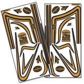Vw Bug EMPI GTV C - Stripe Decal Set - Gold Stripe / Black Outline - Moore Parts