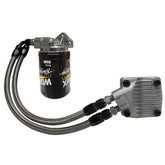 Vw Bug Full Flow Oil Filter System, Black AN Fittings - SS Hose - Dished Cam - Moore Parts