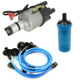 Vw Bug Ignition Kit W/Empi 9441 Electronic 009 Dist, Marflex Coil, Blue Wires - Moore Parts