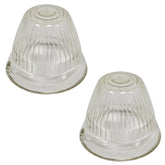 Vw Bug Left Or Right Clear Front Bullet Turn Signal Lens 1955 - 57, Pair - Moore Parts