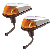 Vw Bug Left & Right Amber Front Turn Signal Light Assemblies 1964 - 66, Pair - Moore Parts