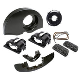 Vw Bug Super Deluxe Plus Black Dress Up Kit For Air - Cooled Doghouse Engines - Moore Parts