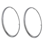 Vw Bug Tail Light Lens Chrome Trim Ring 1962 - 67, Left & Right, Pair - Moore Parts