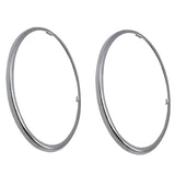 Vw Bug Tail Light Lens Chrome Trim Ring 1962 - 67, Left & Right, Pair - Moore Parts