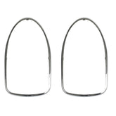 Vw Bug Tail Light Lens Chrome Trim Ring 1968 - 70, Left & Right, Pair - Moore Parts