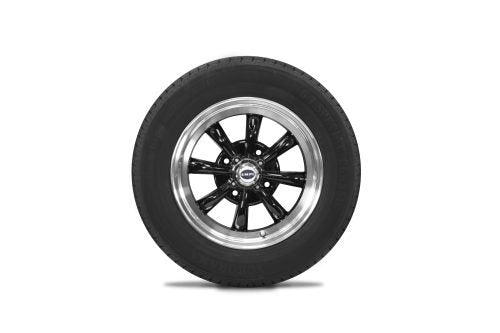 VW Bug Wheel & Tire Package, Yokohama Tires & EMPI 4 Lug 8 Spoke Black/Polished Wheels. Set Of 4 - Moore Parts