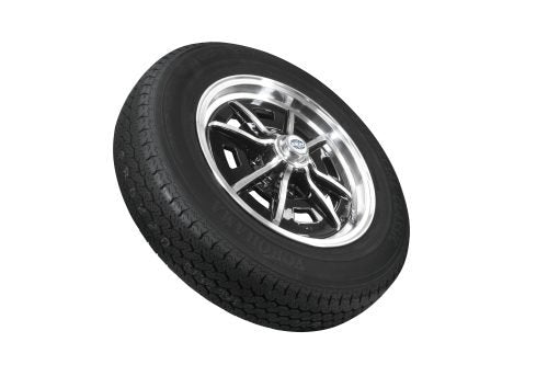 VW Bug Wheel & Tire Package, Yokohama Tires & EMPI 4 Lug Sprintstar Black/Polished Wheels Set Of 4 - Moore Parts