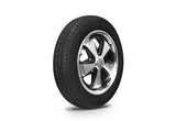 VW Bug Wheel & Tire Package, Yokohama Tires & Empi 5 Lug Staggered, Alloy Black/Polished Wheels Set Of 4 - Moore Parts