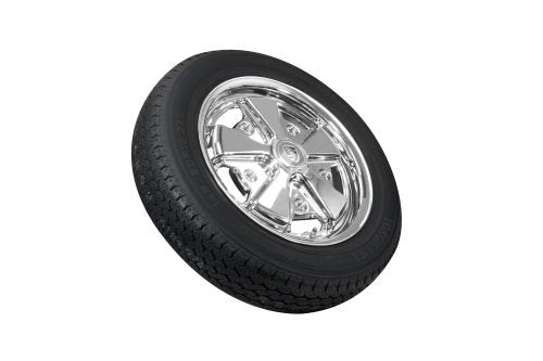 VW Bug Wheel & Tire Package, Yokohama Tires & EMPI 5 Lug W/ Alloy Chrome Wheels Set Of 4 - Moore Parts