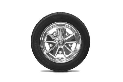 VW Bug Wheel & Tire Package, Yokohama Tires & EMPI 5 Lug W/ Alloy Chrome Wheels Set Of 4 - Moore Parts