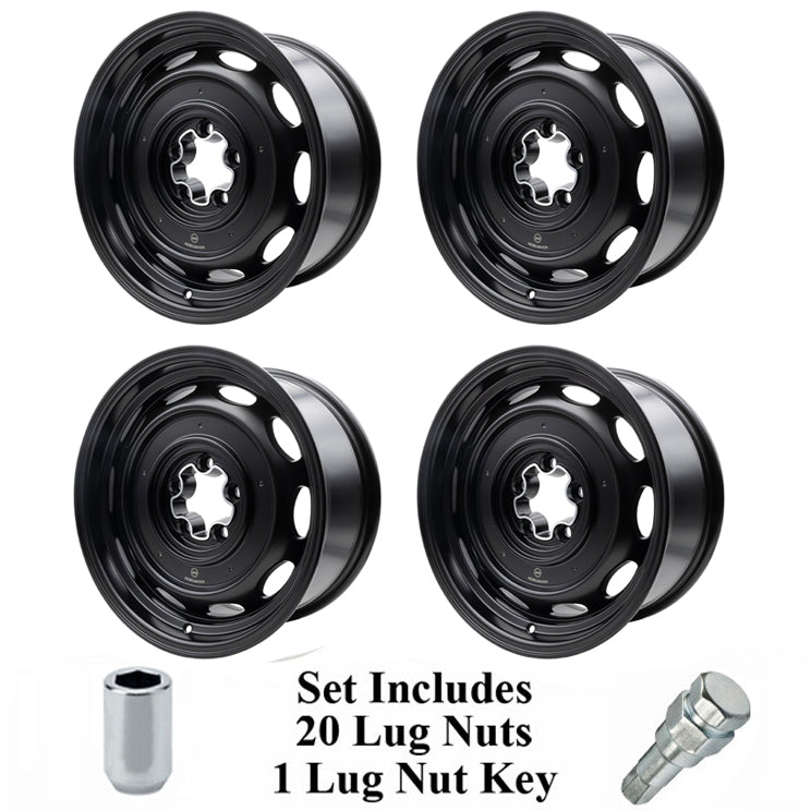Vw Bus Mobelwagen 512B Interceptor Wheels, 5X112mm 16"X7.5" Wide - Moore Parts