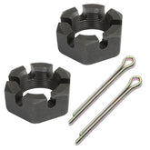 Vw Bus Rear Axle Nuts W/Pins 46mm (AIRTEC). Type 2 Transporter 1964 - 79, Pair - Moore Parts