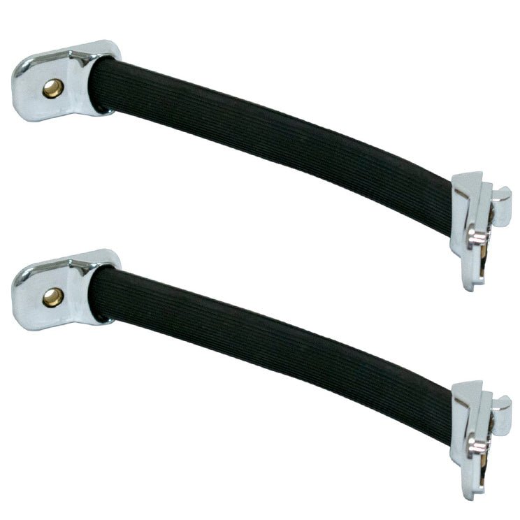 VW Type 2 Bus Inside Door Pull Grab Handle, Black & Chrome Trim 1968 - 79, Pair - Moore Parts