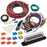 Wiring Harness With 10 Pole Fuse Box. Dune Buggy, Vw Baja Bug - Moore Parts