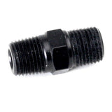 1/8" NPT To 1/8" NPT Adapter Fitting - Black Male Coupler - Moore Parts