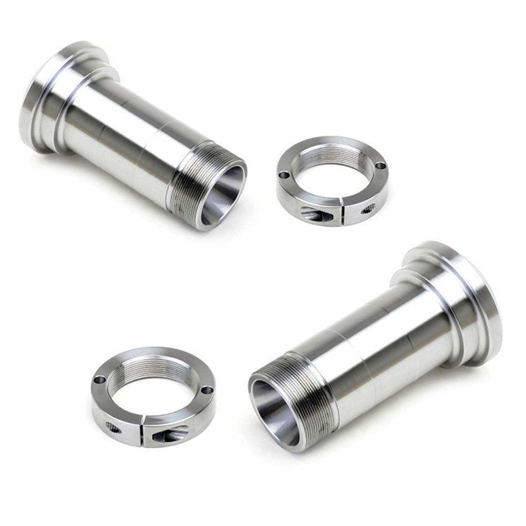 2" Hollow Spindle Spuds With Clamp Nuts - Left & Right Side, Sold As Pair - Moore Parts