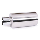 4" Stainless Hot Shot Muffler With 2" Clamp On Opening. 9 - 1/2" Length - Moore Parts