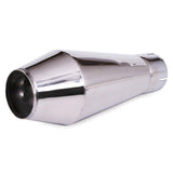 5" Stainless Bomb Shell Muffler With 3" Clamp On Opening. 13" Length - Moore Parts
