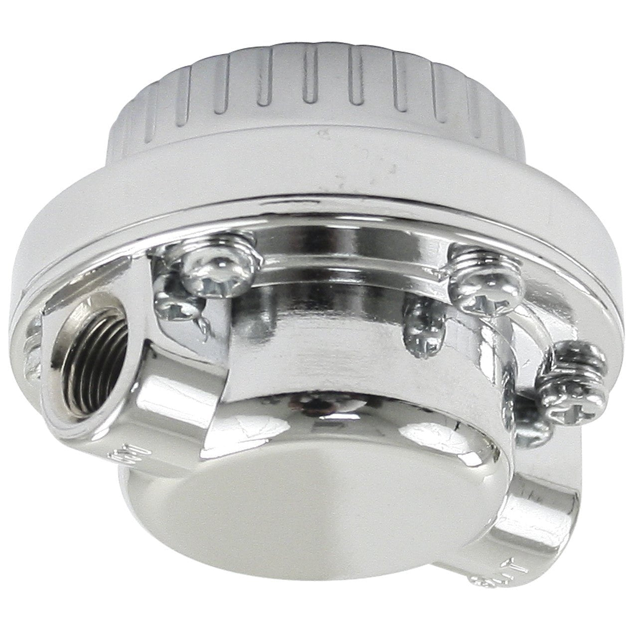 Adjustable Chrome Fuel Pressure Regulator 1 - 5 PSI, 1/8" NPT Thread - Moore Parts