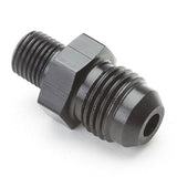 An Hose Adapter Fitting - Male 10mm X 1.0 To Male 6 / Straight - Black - Moore Parts