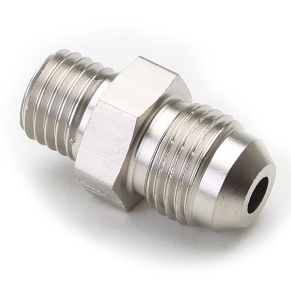 An Hose Adapter Fitting - Male 12mm X 1.5 To Male 6 / Straight - Steel - Moore Parts