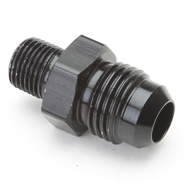 An Hose Adapter Fitting - Male 1/8" NPT To Male 6 / Straight - Black - Moore Parts