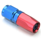 An Hose End Fitting - Female 6 / Straight - Blue/Red - Moore Parts