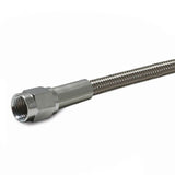 An Stainless Steel Braided Brake Line - Length 30" With 3 Chrome Ends - Moore Parts