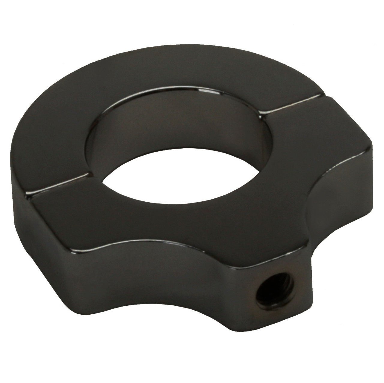 Black Aluminum Clamp Bracket With 3/8" - 16 Thread For 1 - 1/2" Tube - Moore Parts