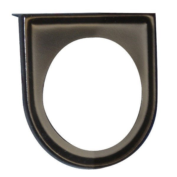 Black Under Dash 1 Hole Gauge Panel For 2 - 1/16" Gauges - Moore Parts