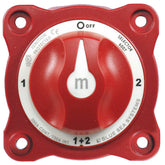 Blue Sea Red Battery Selector Switch Single - Dual Battery Operation K4 - 16 - 126 - Moore Parts