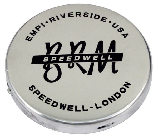 BRM 3/8" Tall Chrome Wheel Cap Fits BRM Empi And Speedwell Wheels - Moore Parts