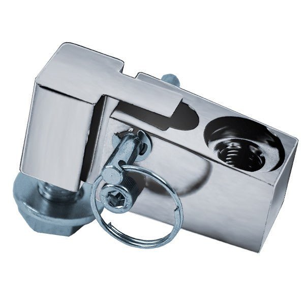 Buggy/UTV/Sandrail Whip Antenna Fold Down Mount - Chrome - Moore Parts