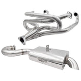 BUGPACK Stainless Steel 1 - 5/8" Merged Racing Exhaust Header W/Mondo Muffler - Moore Parts