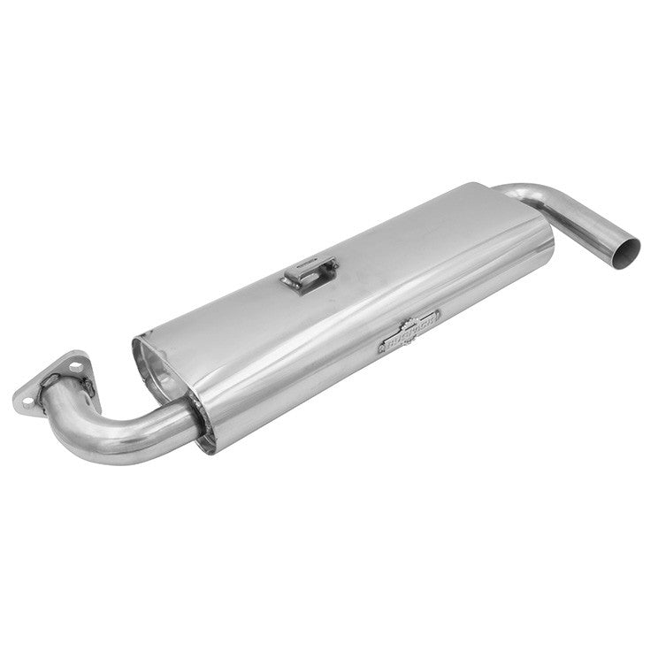 BUGPACK Stainless Steel Single Quiet Pack System 1600cc Type 1 Vw Bug/Ghia - Moore Parts